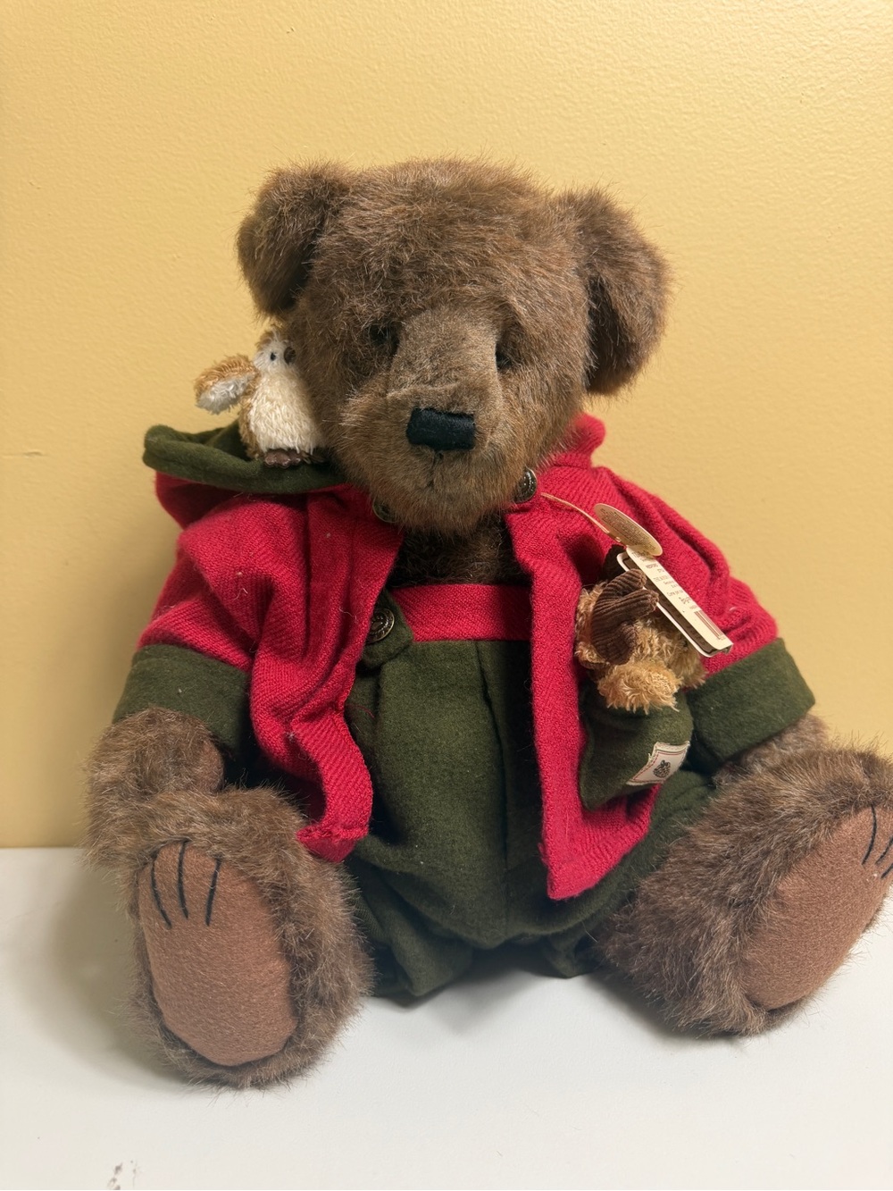 Boyds Bear Redford T. Woodsbeary Jointed Plush #912501 Bird Accessory 16"